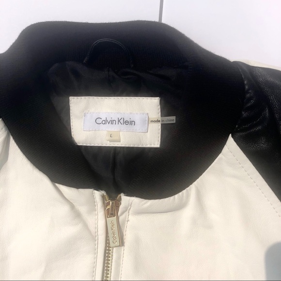CALVIN KLIEN LEATHER JACKET - Picture 2 of 3